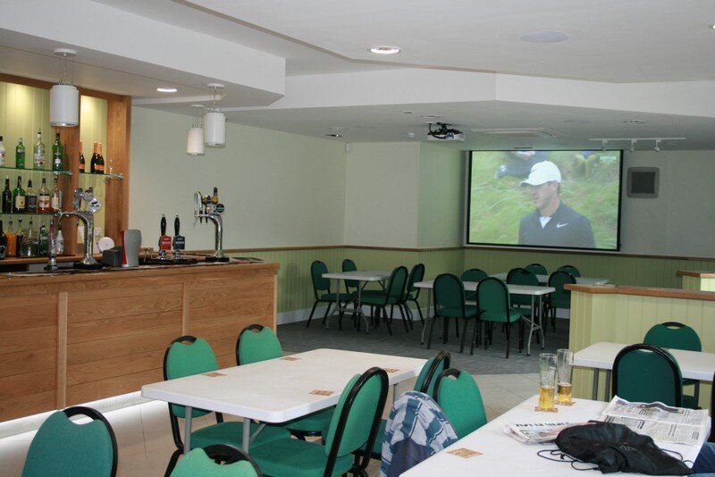 Community hall with AV setup