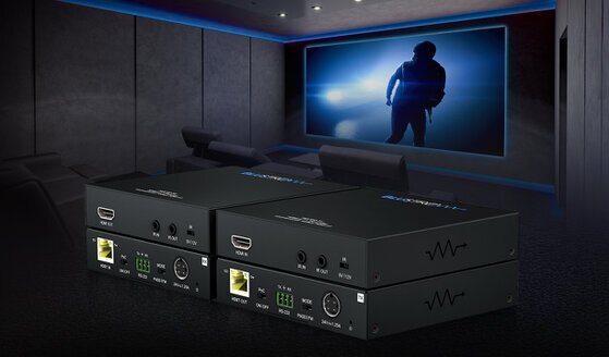 HDBaseT extender and receiver units