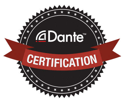 Dante network audio badge